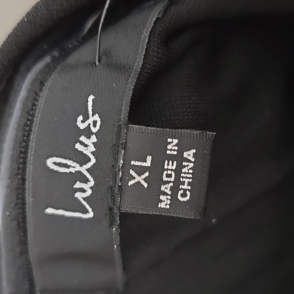 Lulus Womens Strapless NWT Elegant Black Maxi Dress With Ruffle Slit XL - Picture 5 of 8